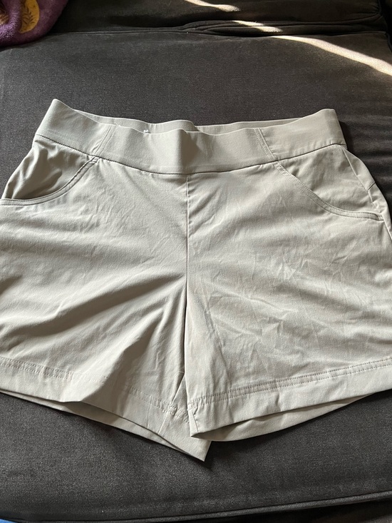 Columbia Pants - Women’s Casual Elastic-Waist Light Beige Columbia Shorts
